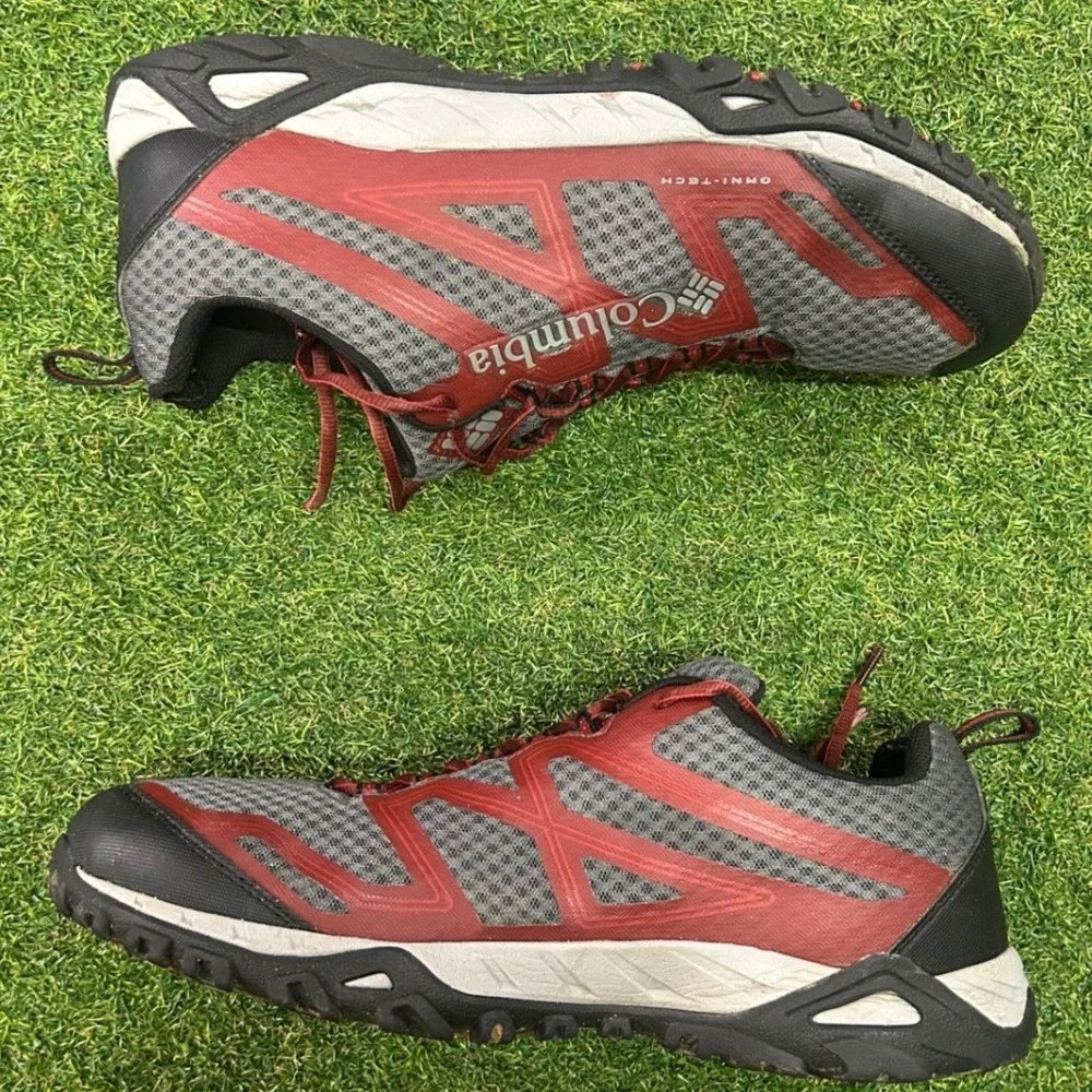 Columbia Peakfreak X2 Outdry Mens Hiking Shoes Grey Red Waterproof YM5381-053 13